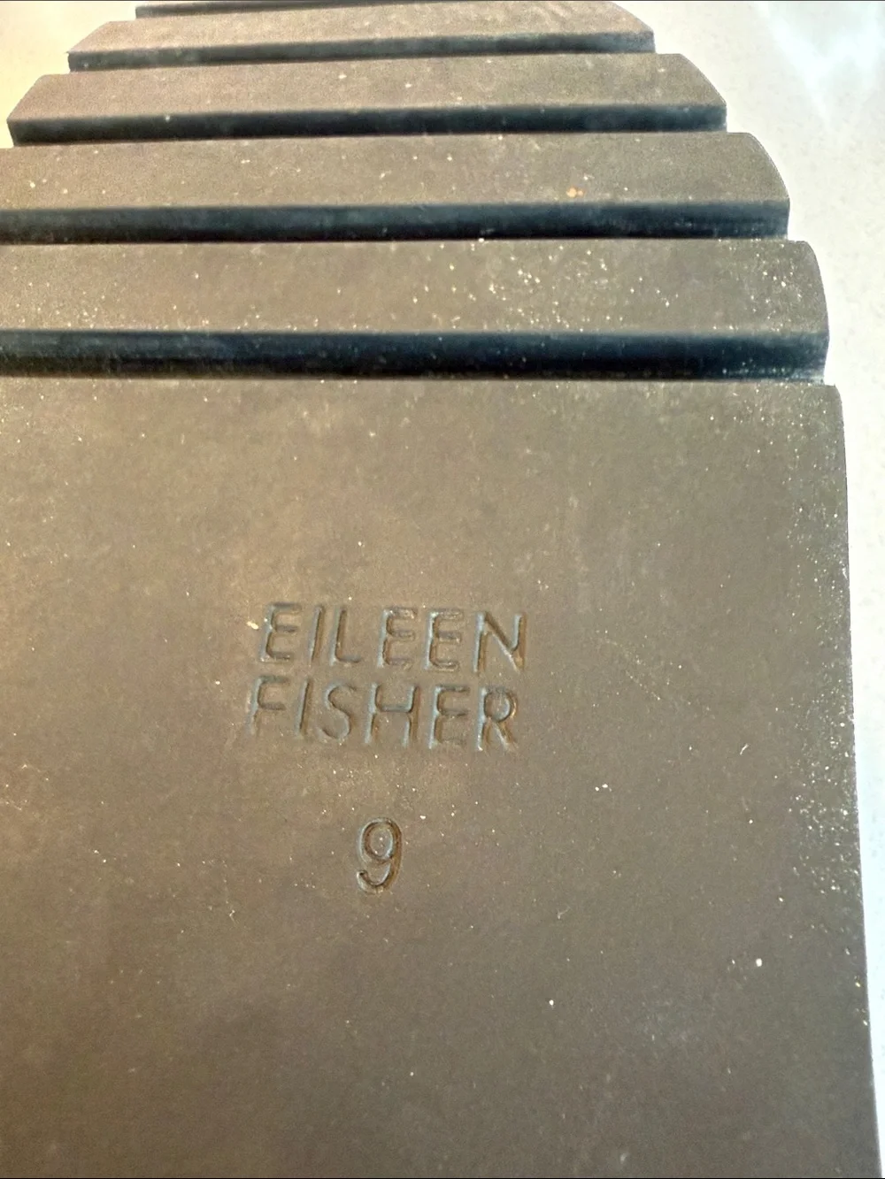 Eileen Fisher Ells Suede Loafer Wedge Black Shoes Size 9